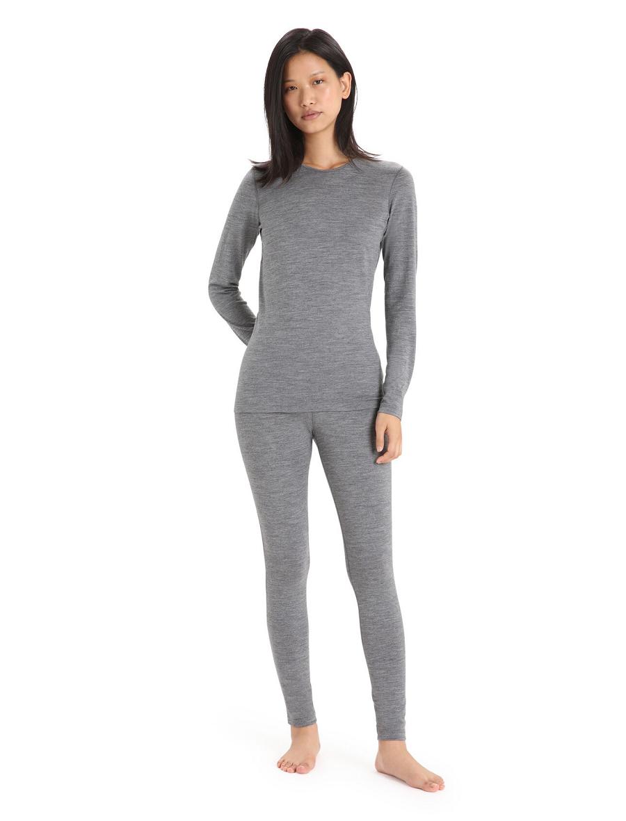 Base Layers Icebreaker Merino 200 Oasis Thermal Leggings Damskie Szare | PL 1029QMAZ